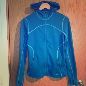 Patagonia hooded full zip fleece